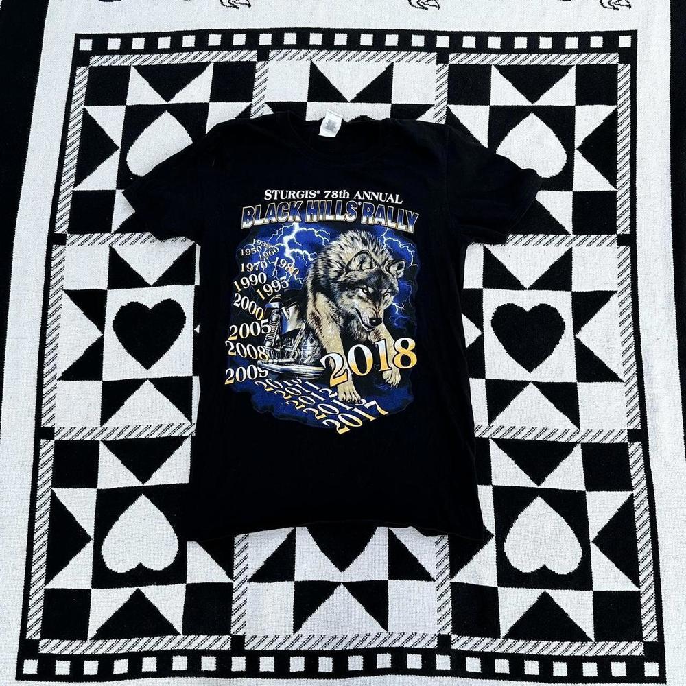 Y2K Lightning Wolf Motorcycle Graphic Tee